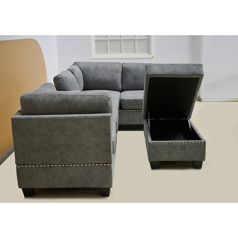 Versatile L Shape Sectional Sofa: Custom Cloud Sofa for Living Room Comfort