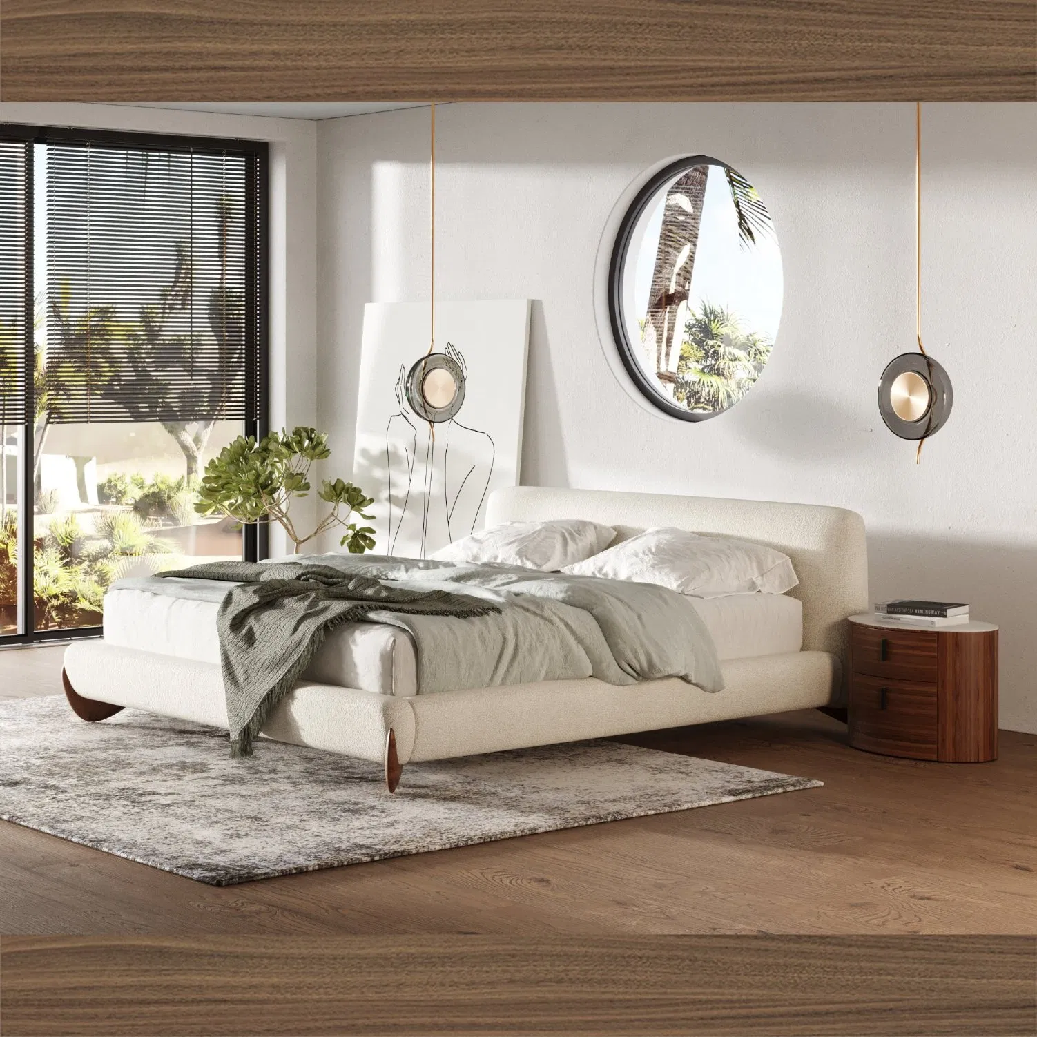 Luxurious Fabric PU Leather Home Modern Leisure Modern Sofa