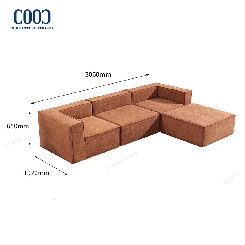Wholesale Furniture Modern Lazy Sectional L Shaped Corner Modular Compressed Vacuum Foam Chaise Lounge Sofa for Living Room Hotel Apartment