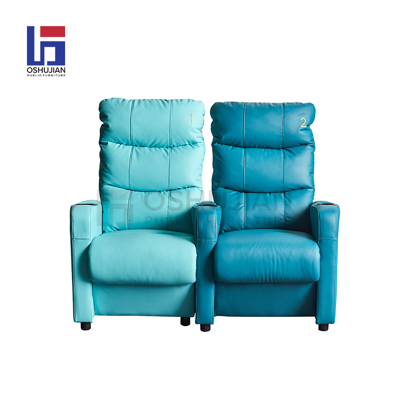 Hot Sale Color Matching Sofa Customized Leather Seat Reclining Sofa for Theater Cinema Sofa Chairs Asiento De Cine