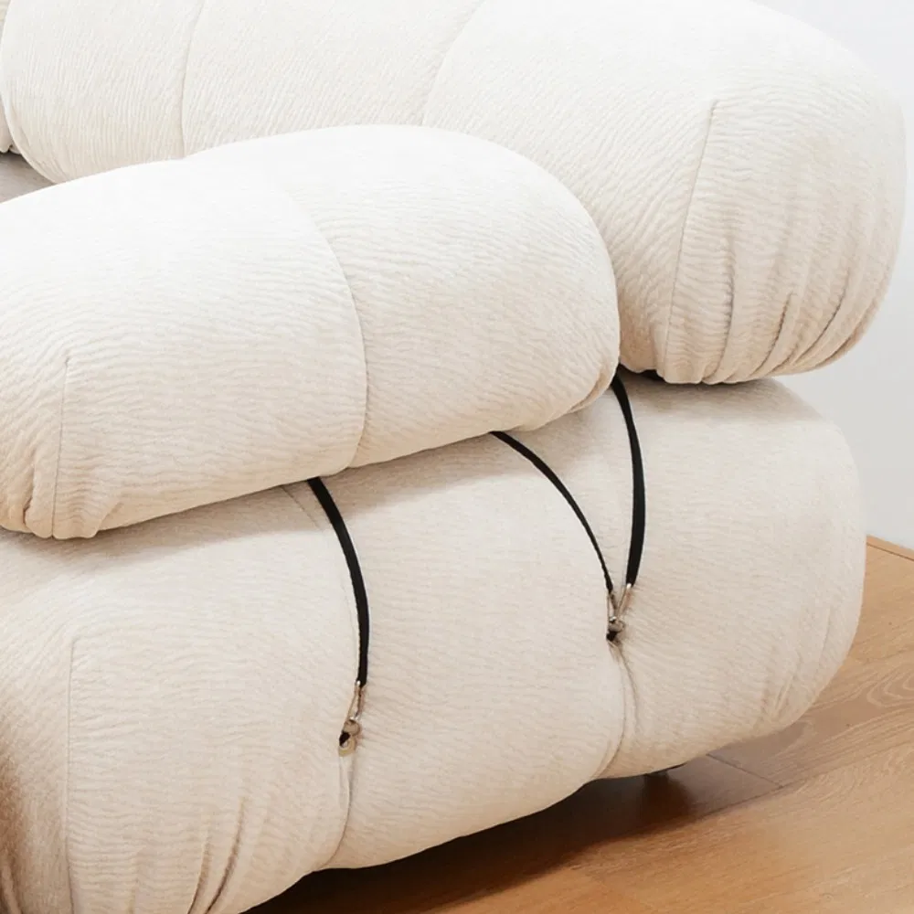 Modern Living Room Furniture Hotel Luxury Leisure Bed Button Compressed Chesterfield Couch Handcrafted Velvet Fabric Sofa Home Furniture