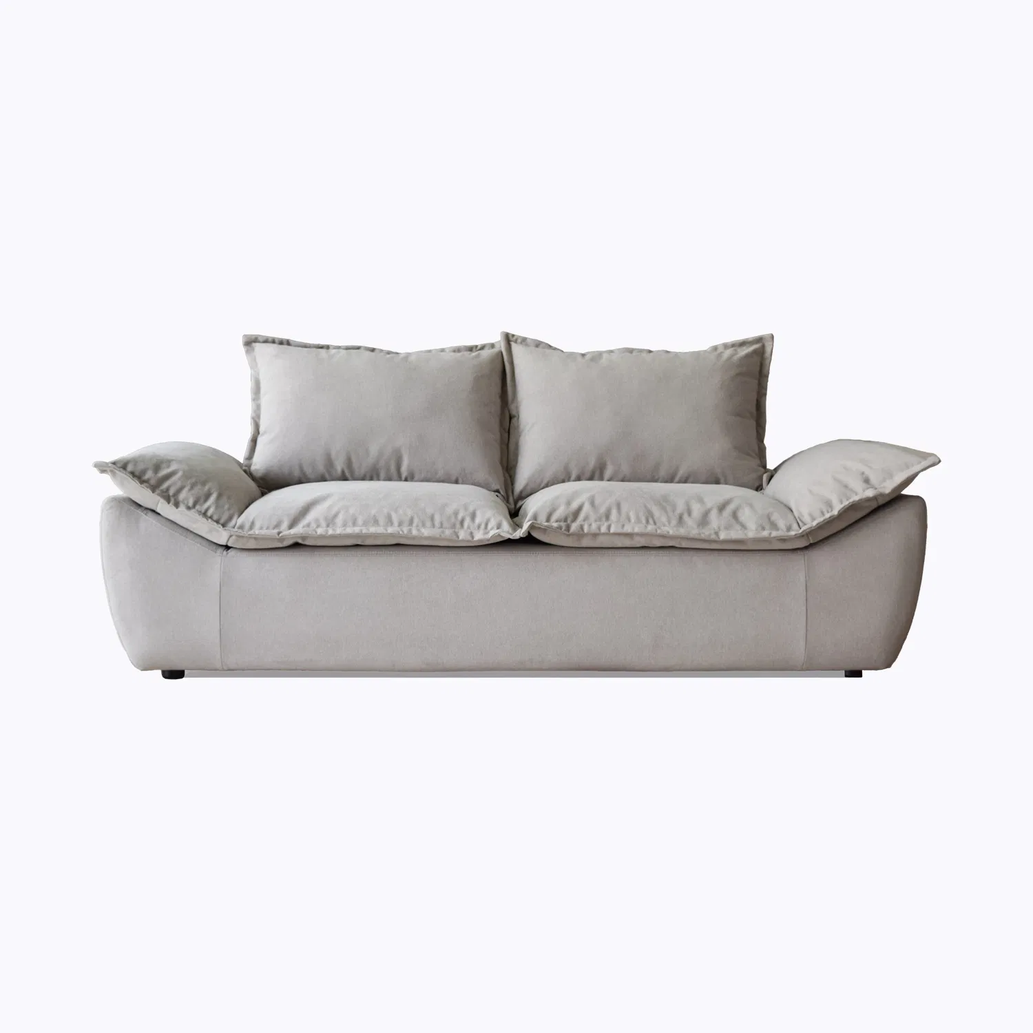 Factory Directly Popular Sofa Set Furniture Living Room Sofa Modern Luxury Fabric Soft Velvet White Design Couch Cloud Elegant Fabric Coach for Home