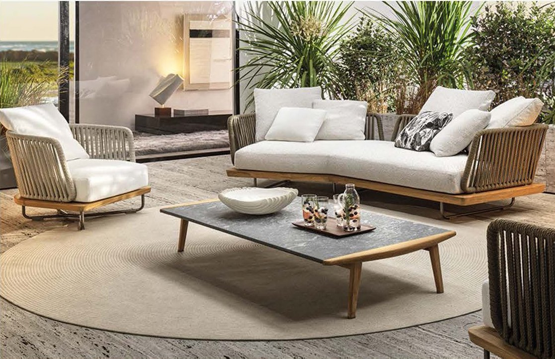 Zhida New Arrival Hotel Project Patio Outdoor Furniture Home Garden Deck Rattan Modern Leisure Sectional Outdoor Sofa