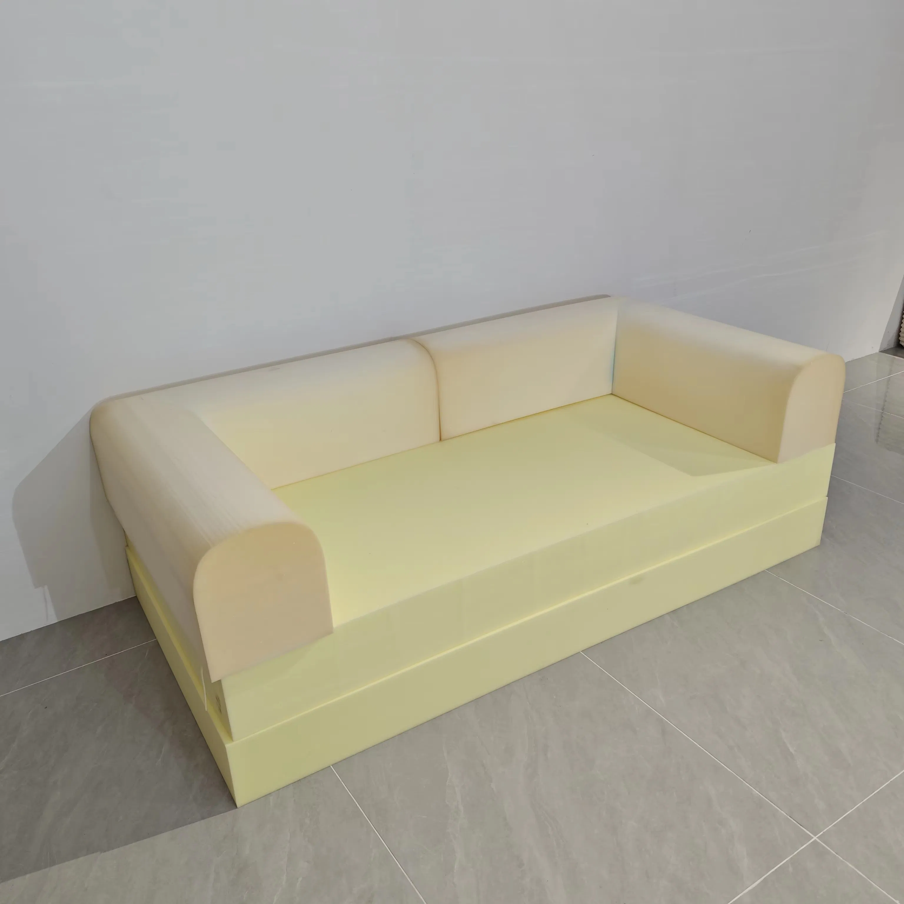 Custom-Shaped Compressed Foam Sofa Block for Upholstery and Furniture Making