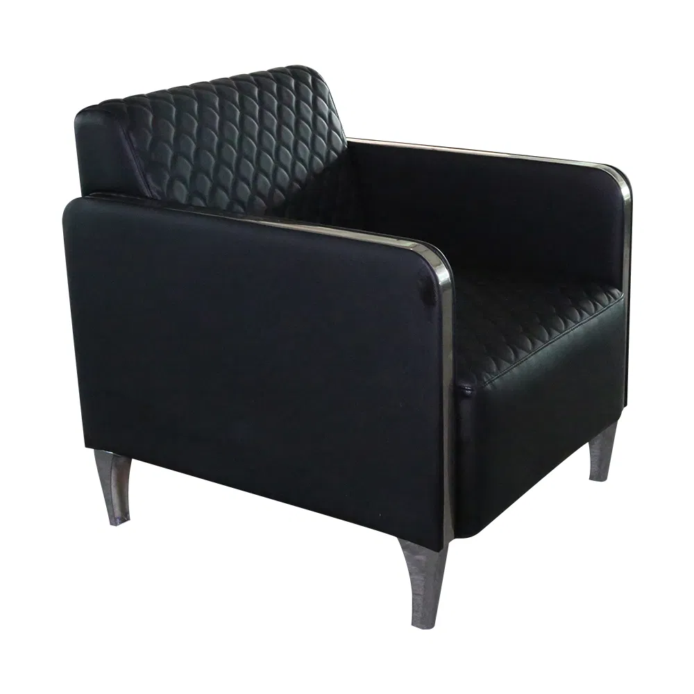 Single Sofa Minimalist Style Upholstered Sofa 1+1+3 Seater Leather Office Sofa Set Disassembly Sofa