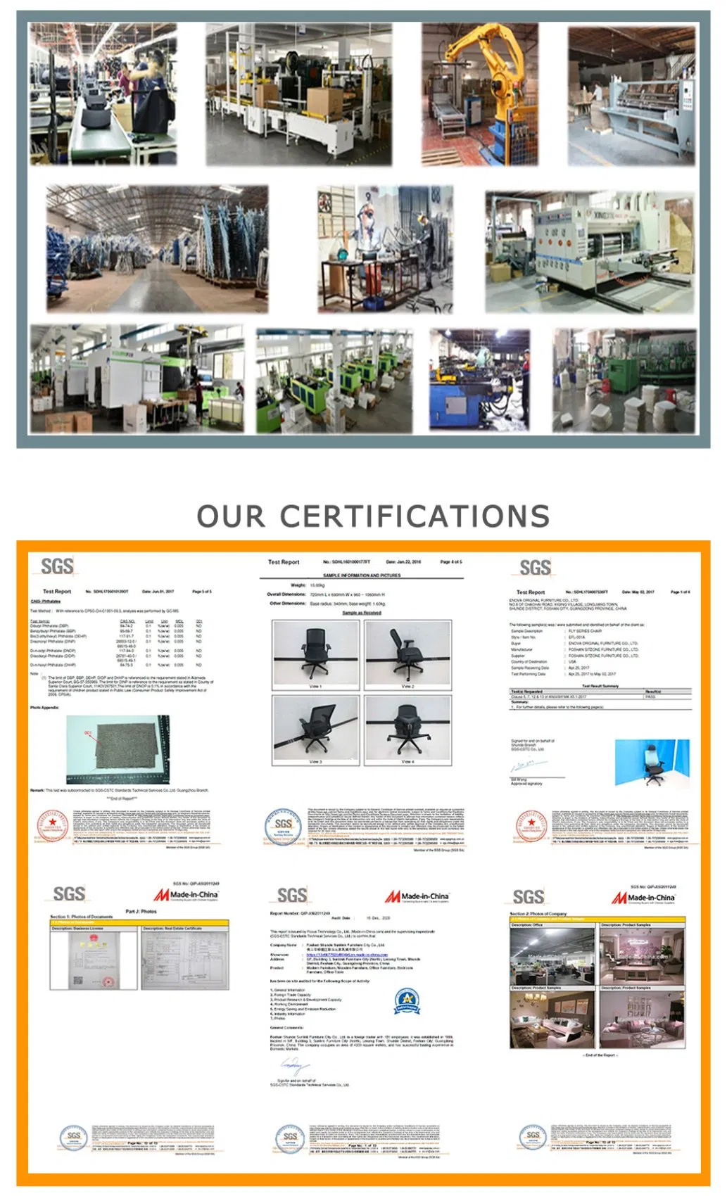 Certifications