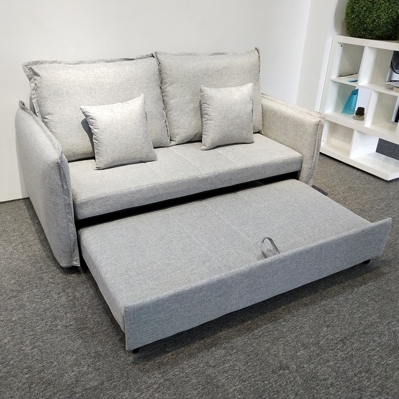 China Factory Hot Sale High Quality Sleeper Pull out Sofa Bed Fabric Two Seat