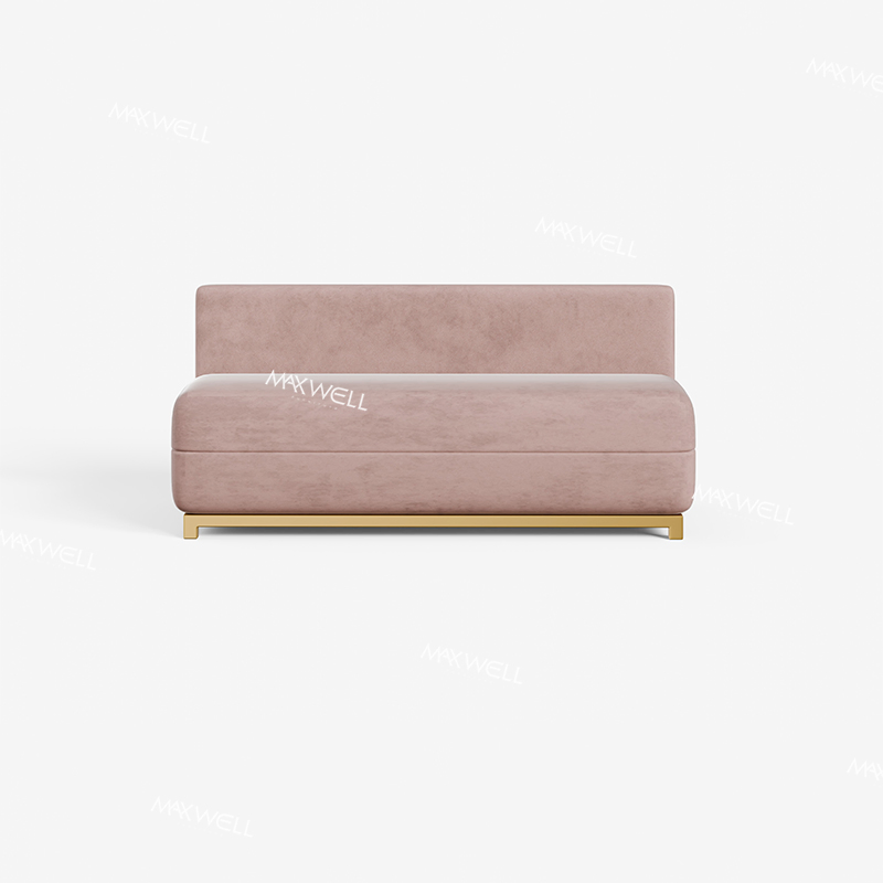 Romantic Modern Stain Resistant Anti Crinkling Stainless Steel Base Luxury Wedding Velvet Sofa