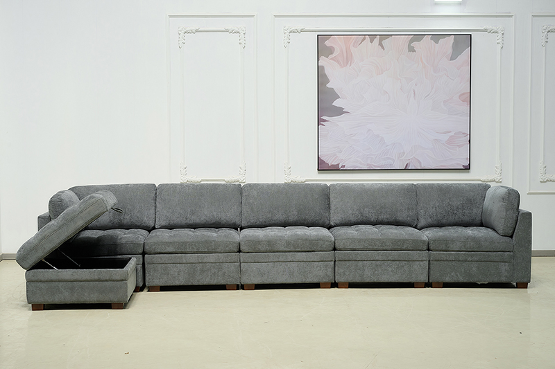 Thomasville Modular Sofa with Storage Ottoman for Living Room