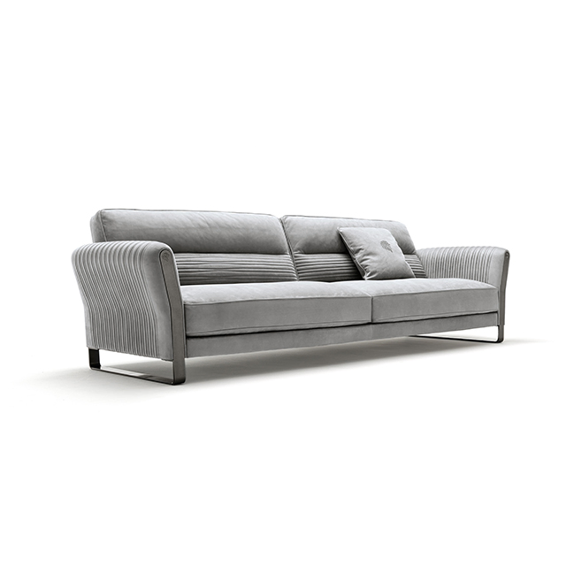 China Factory Luxury Living Room Velvet Fabric Sofa Set for Villa