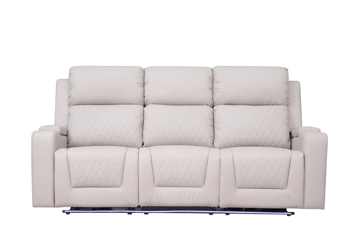 Multi-Functinal Power Reclining Sofa with LED Lamp /Storage Box /Wireless Bluetooth Speaker /Wireless Charger