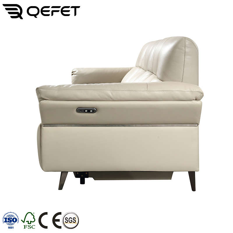 Modern Genuine Leather Sofas Power Recliner Sectional Sofa Set Living Room 3-Seater Reclining Couch Home Furniture