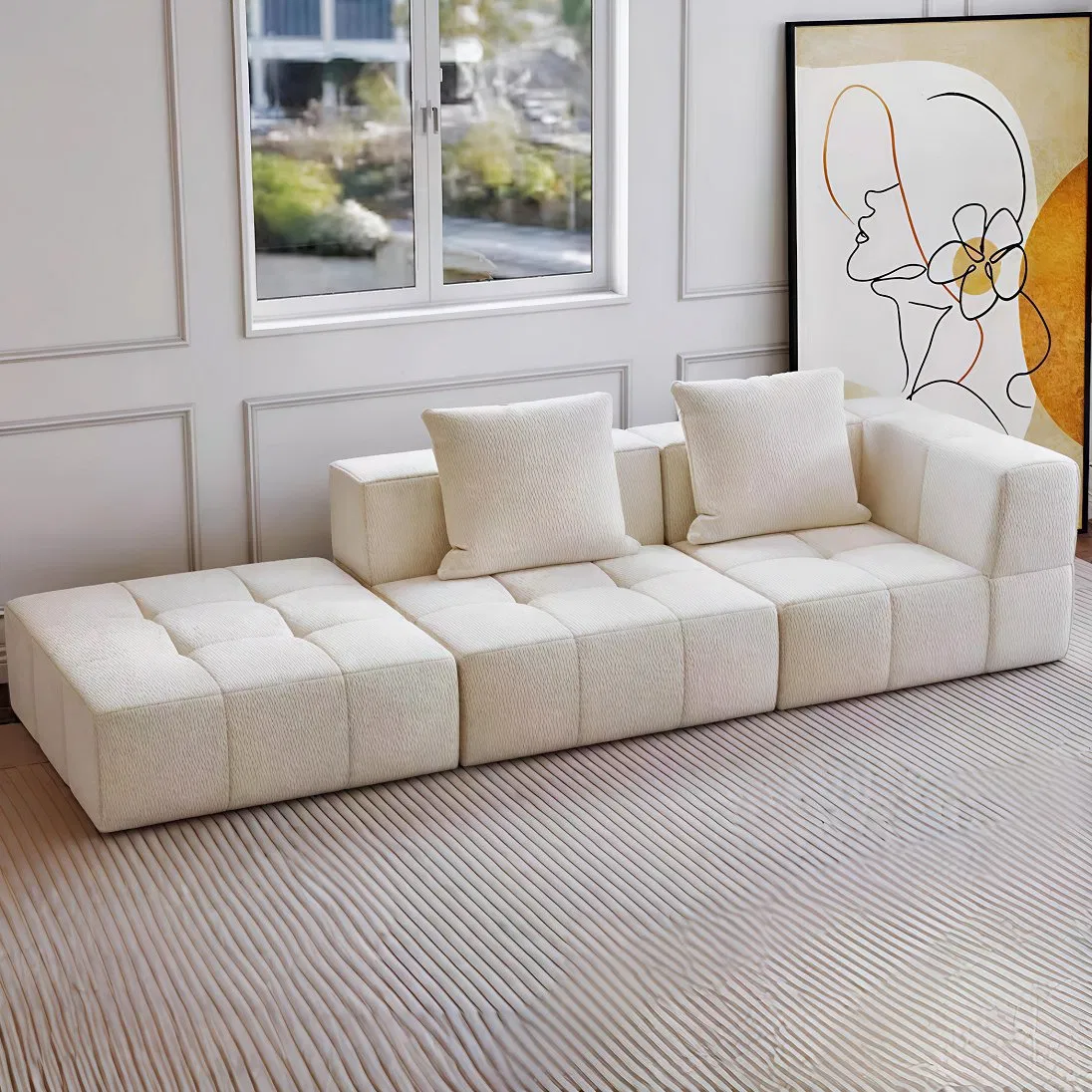 Stylish Velvet Foldable Sofa for Small Living Spaces