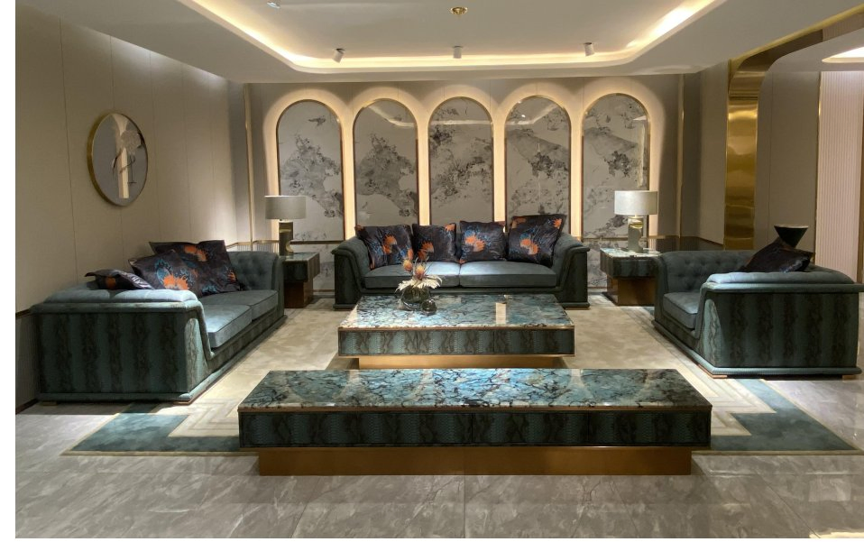 Factory Direct Luxury Recliner Sleeper Sofa with Genuine Leather