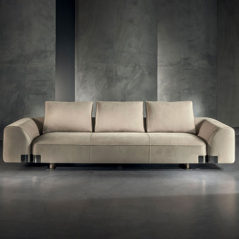 Luxury Curved Sectional Corner Sofa Modern Fabric Durable Comfort Urban Living Room