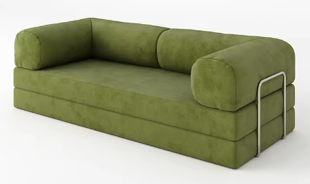 Household Furniture: Reclining Chair Sofa Bed, Compressed Foam and Durable and Stain-Resistant Fabric Cover Sponge Sofa