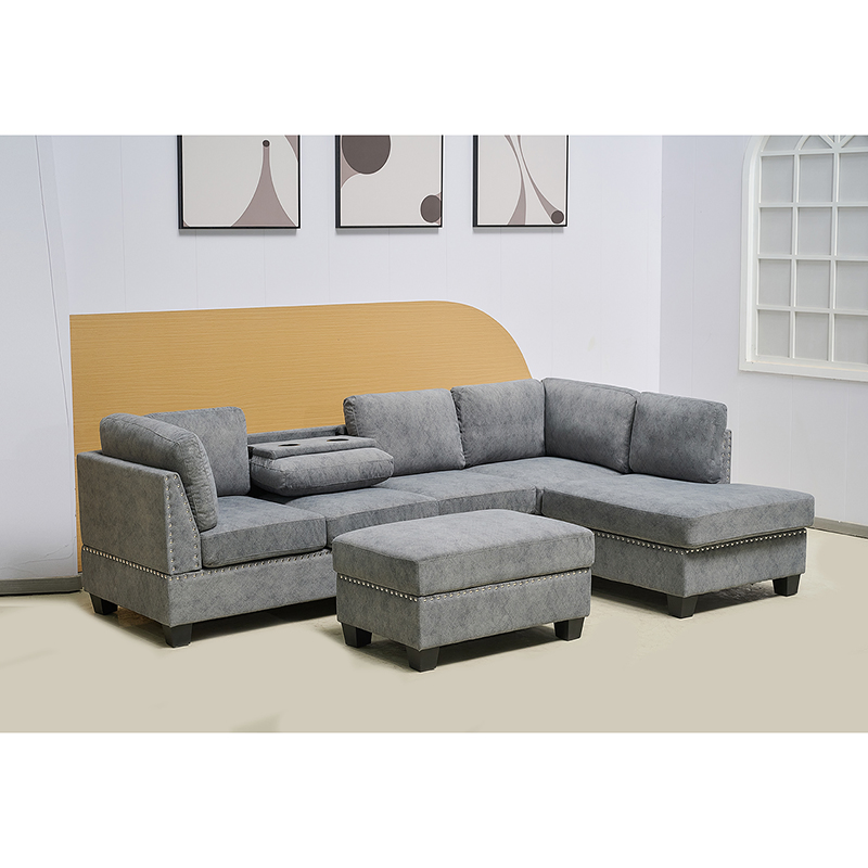 Versatile L Shape Sectional Sofa: Custom Cloud Sofa for Living Room Comfort