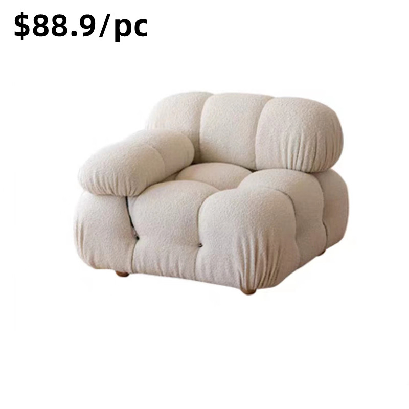 Best Selling Soft Armrest Fabric Back Reclining Leisure Living Room Sofa