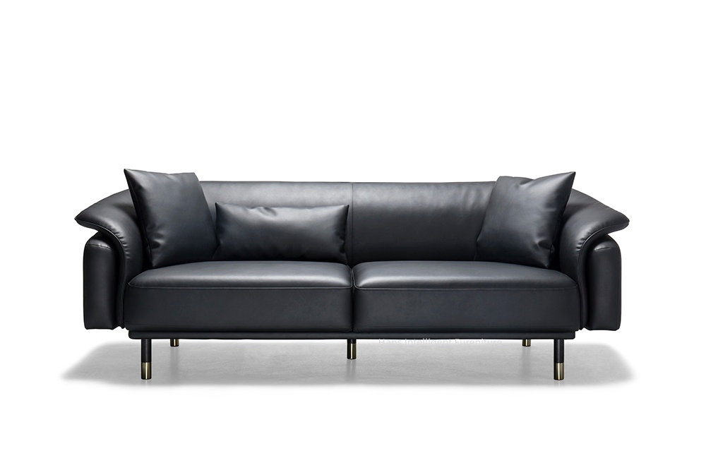 Chic Design Leather Armrest Loveseat for Elegant Home Decor