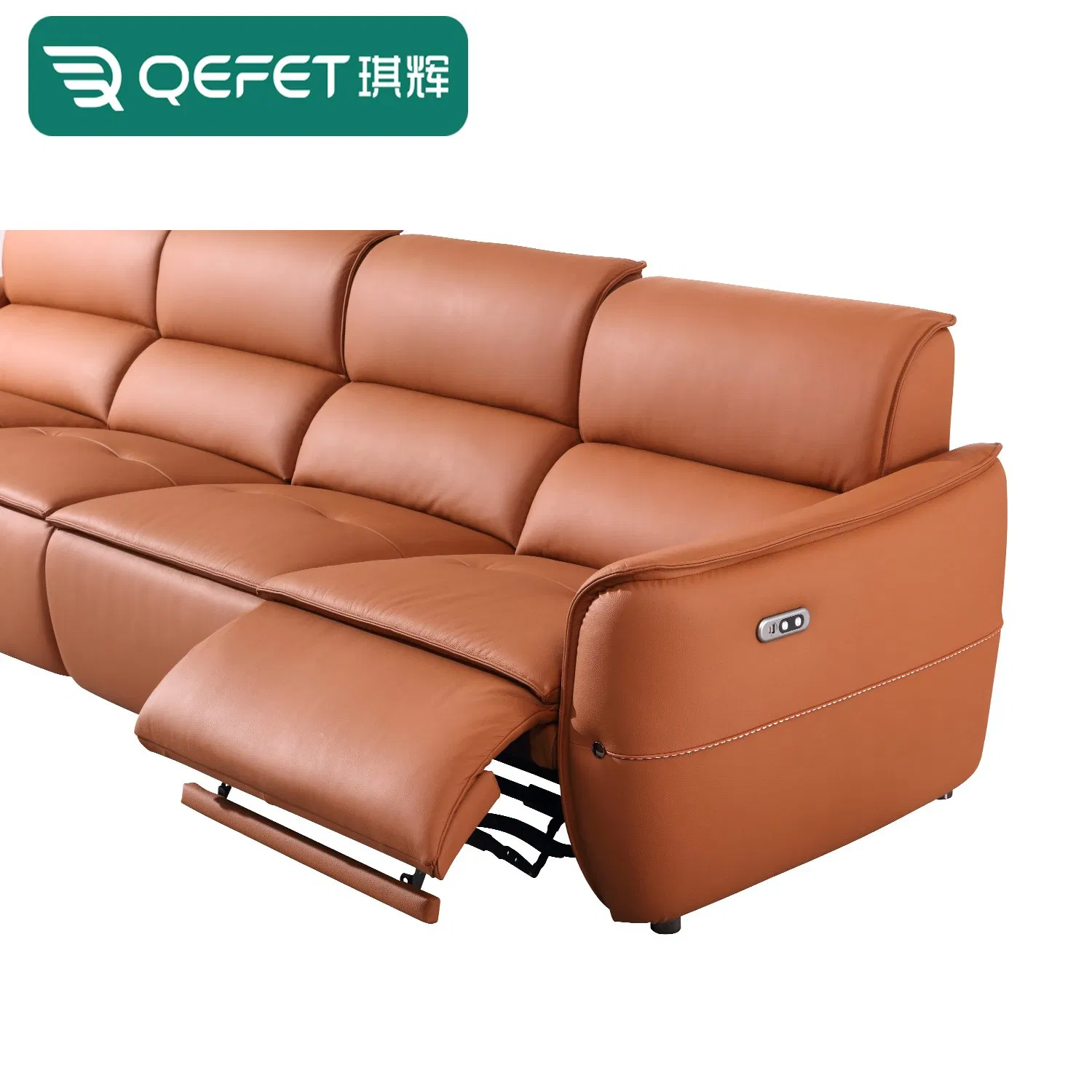 Modern Living Room Modular Functional Sofa Genuine Leather Electric Recliner Sofa