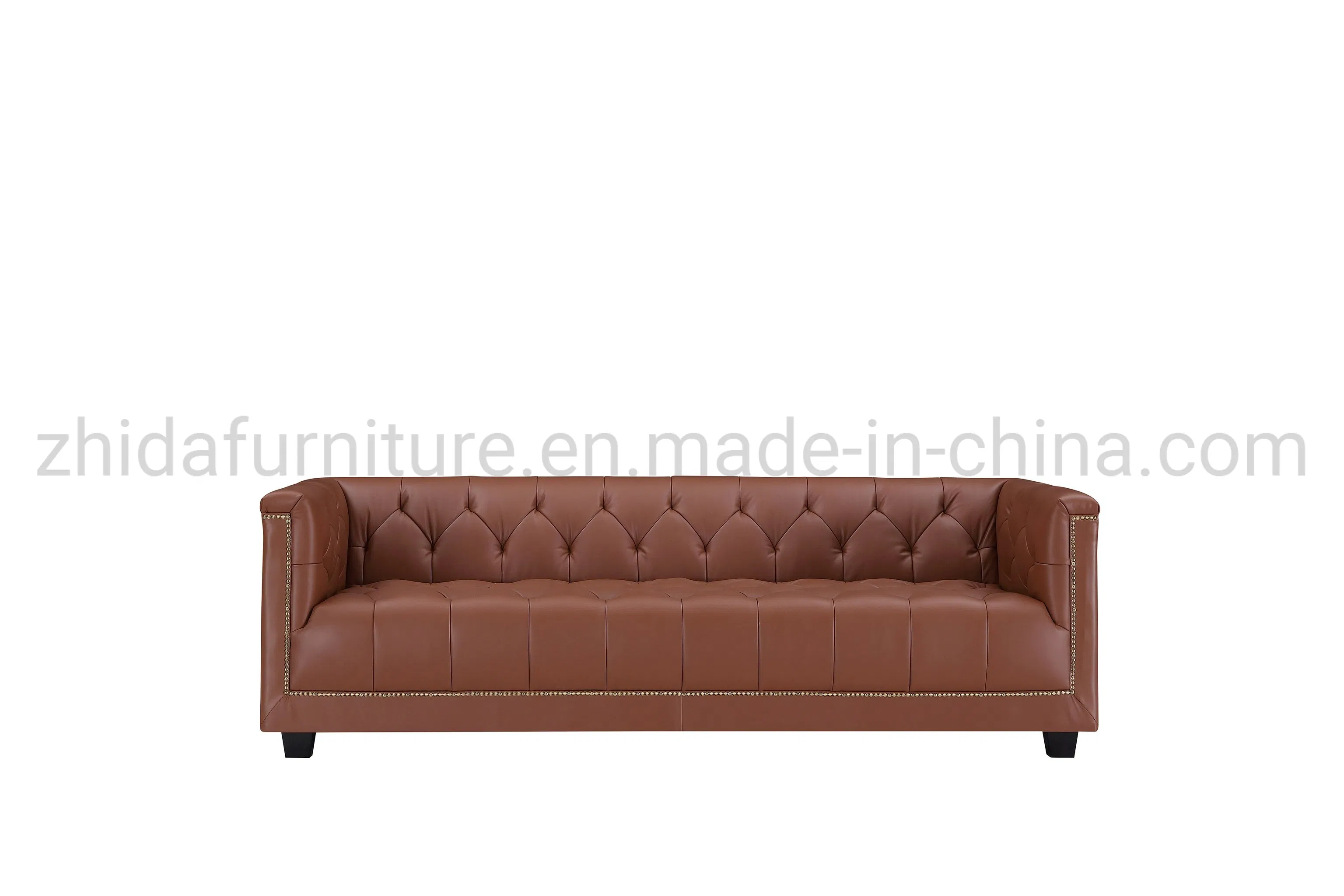 Modern Classic Velvet Fabric Chesterfield Sofa