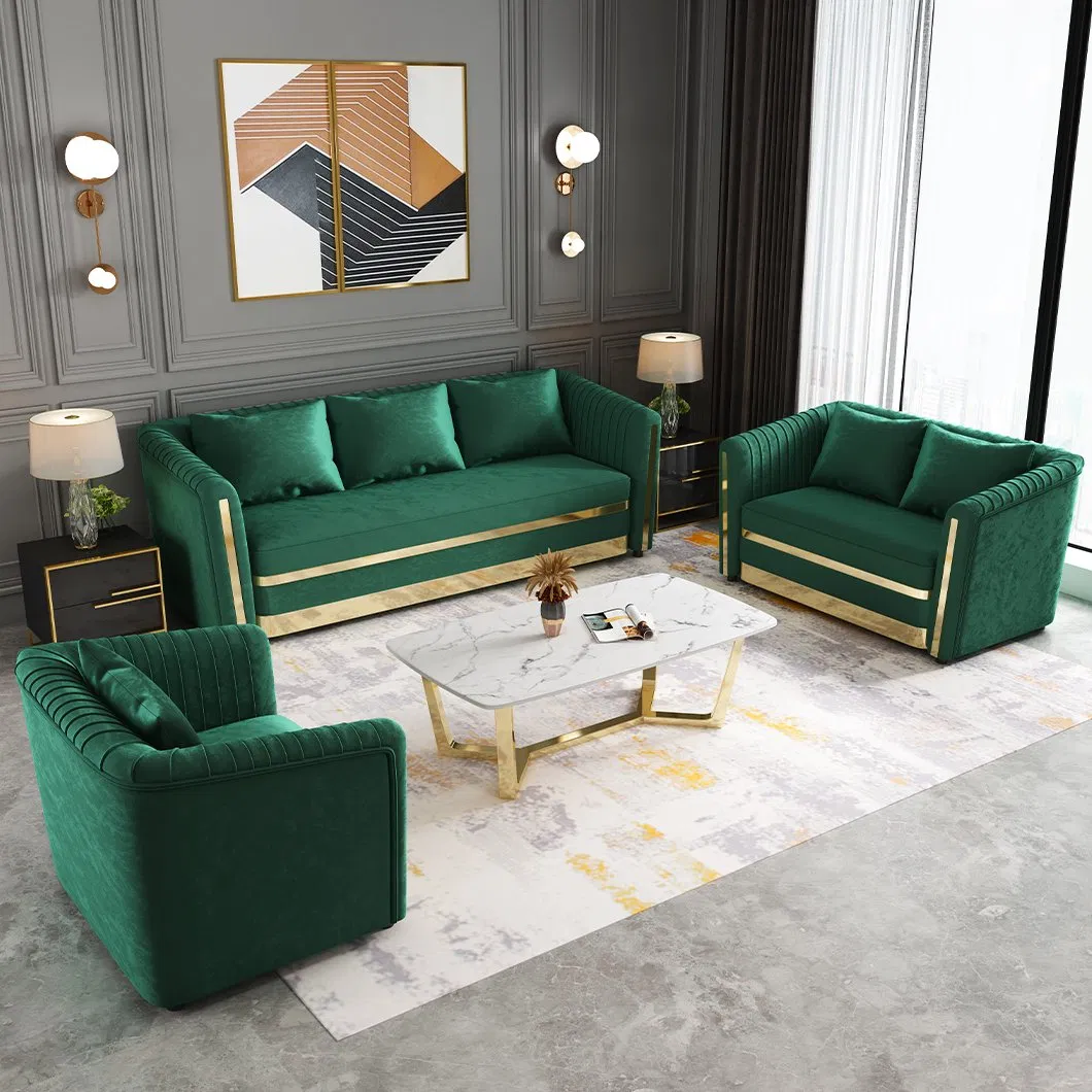 Low Price 1+3 Modern Corner Sleeper Bed Sofa Leather Luxury Home Furniture