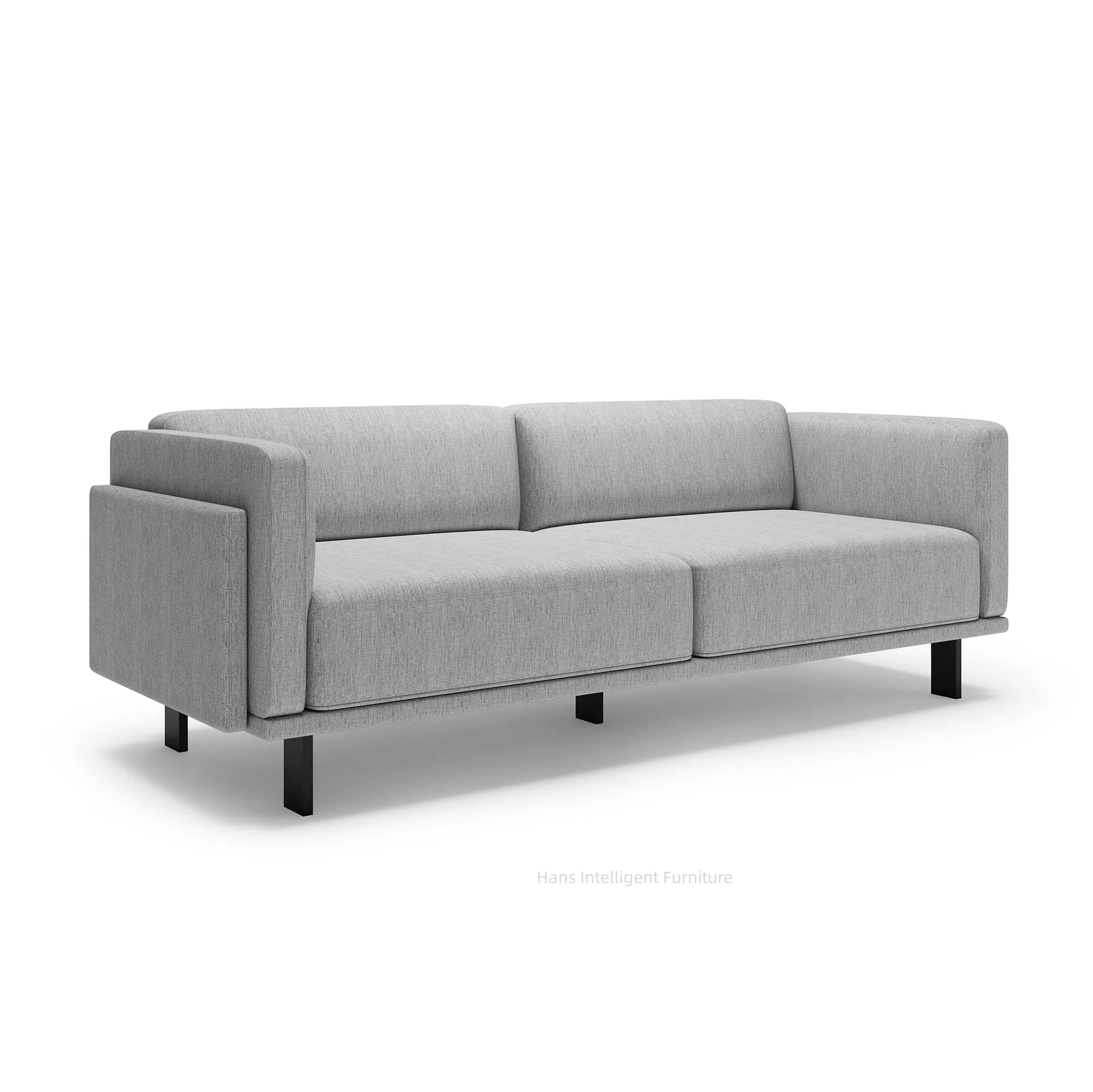 Chic Design Leather Armrest Loveseat for Elegant Home Decor