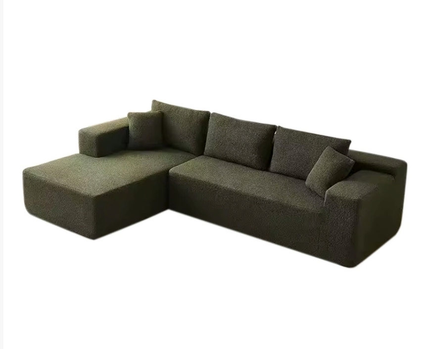 Modern L-Shaped Modular Sofa with Recliner - Fabric Corner Sectional Couch for Living Room &amp; Apartment