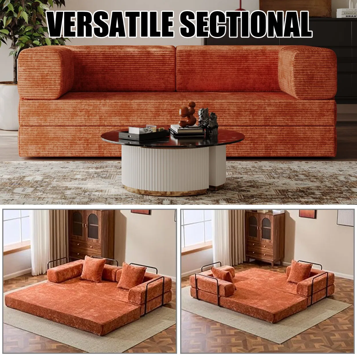 Modern Reclining Lazy Sofa Full Sponge Vacuum Roll Compressed Puff Tufted Sofa for Small Apartment