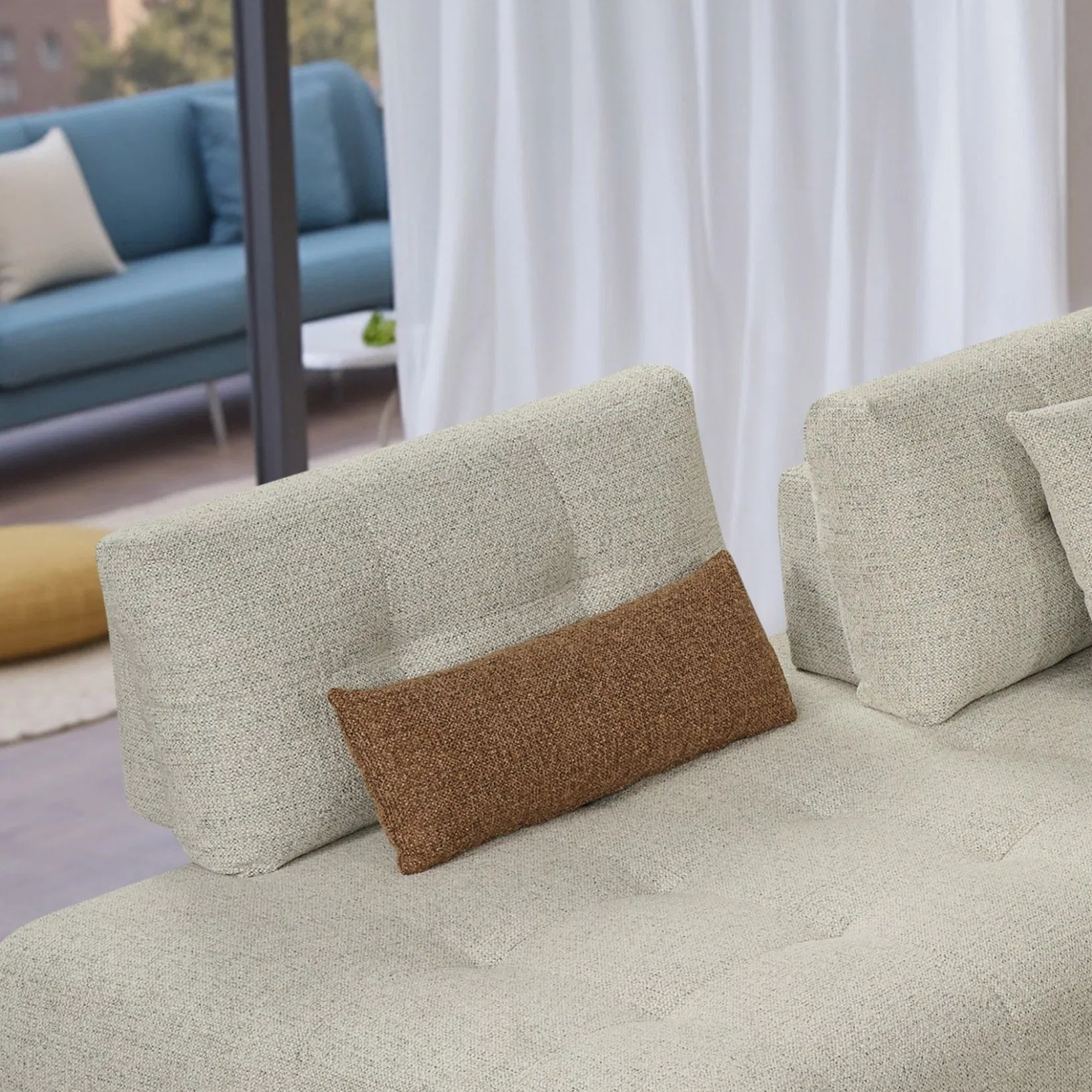 Wholesale Modern High Back Recliner Leisure Fabric L Shaped Corner Sectional Couch Sofa for Home Living Room Furniture