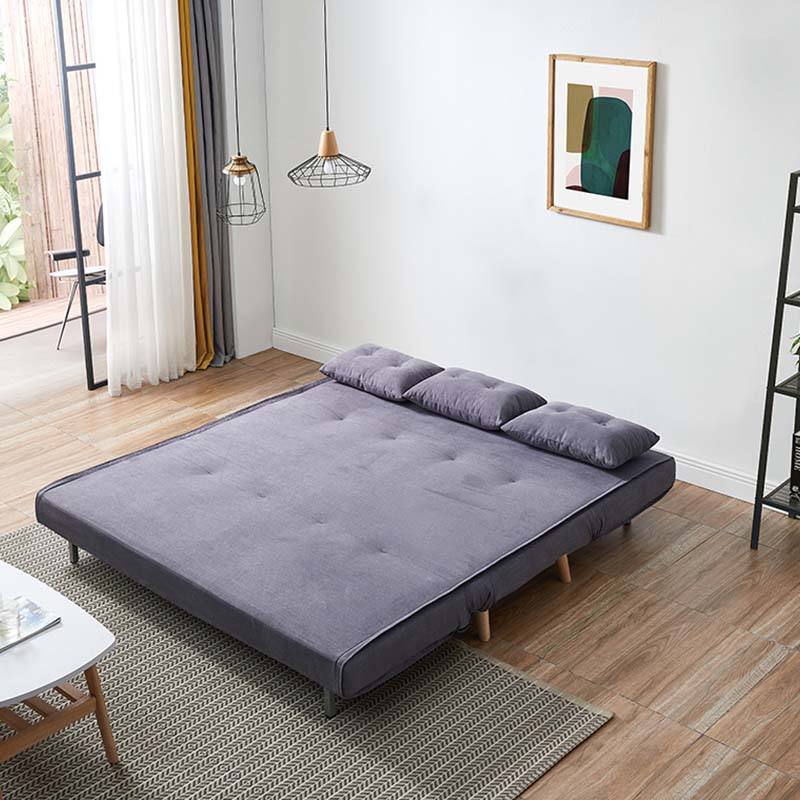 Nordic Design Velvet Guest Day Folding Sleeper Futon Living Room Home Hotel Office Convertible Fabric Sofa Cum Bed
