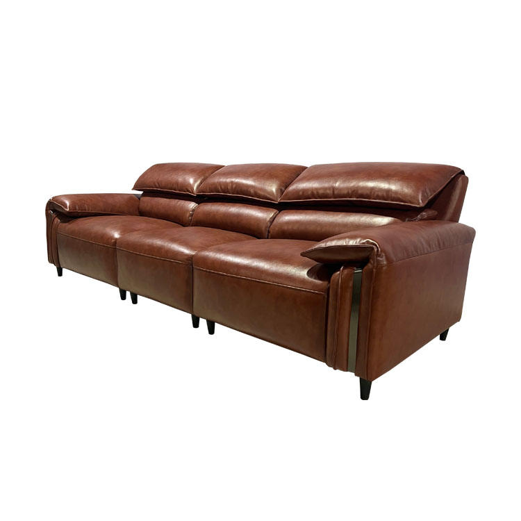 2024 Modern Chesterfield Genuine Leather Sofa Set for Stylish Living Rooms