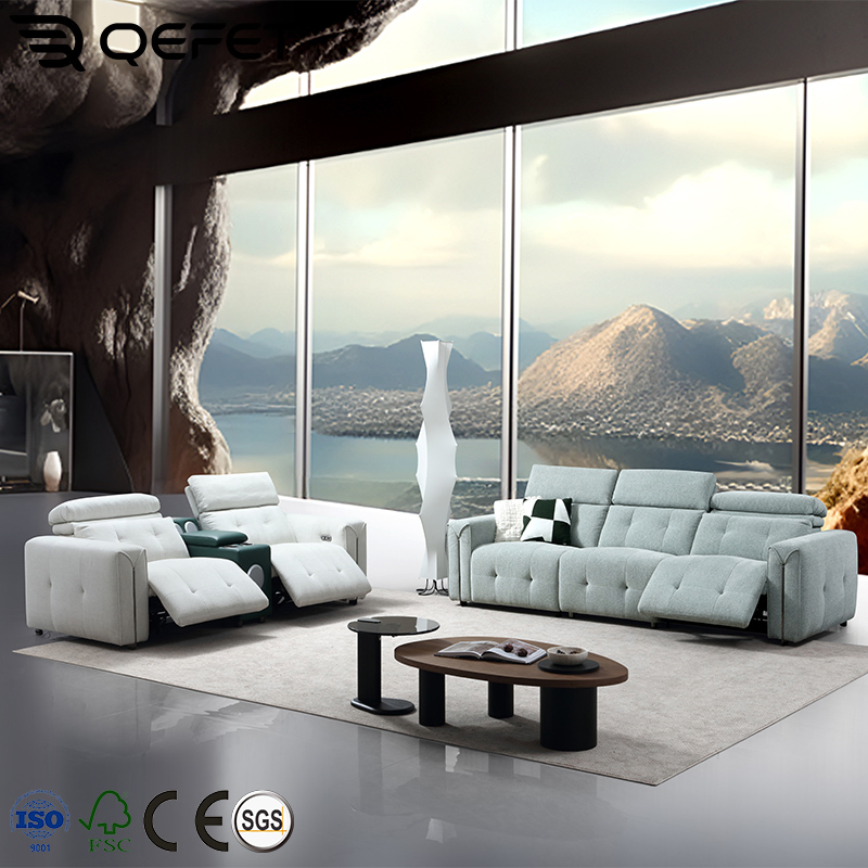 Luxury Furniture Italian High-End Style Couch Fabric Sectional Sofa for Living Room