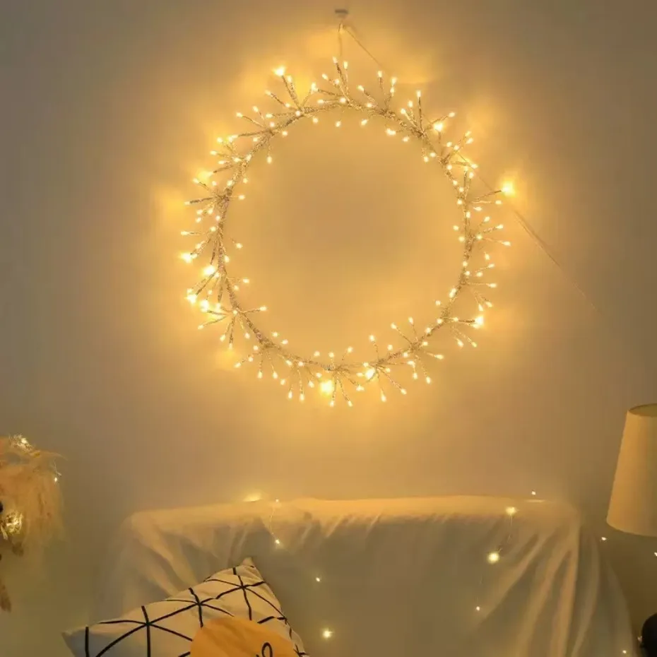 Fita de Luz de Fada ao Ar Livre à Prova d'Água Luz de Natal Festa Aniversário Casamento Decoração de Feriado