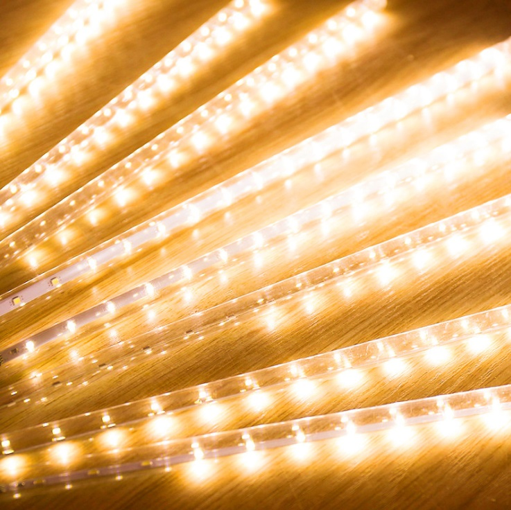 Luzes de Natal para Árvore de Natal à Prova d'Água com Efeito de Chuva de Meteoros LED para Exterior