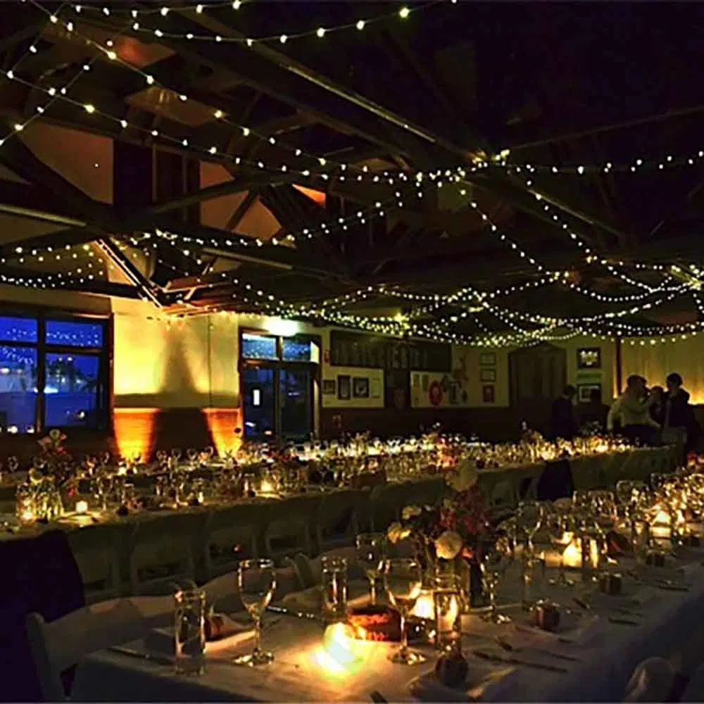 Decoração de Natal 100m 12V Luzes de Fada LED em Fita com Clips