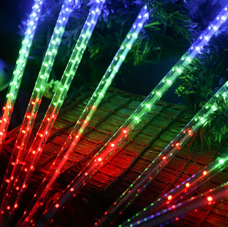 Luzes de Natal para Árvore de Natal à Prova d'Água com Efeito de Chuva de Meteoros LED para Exterior