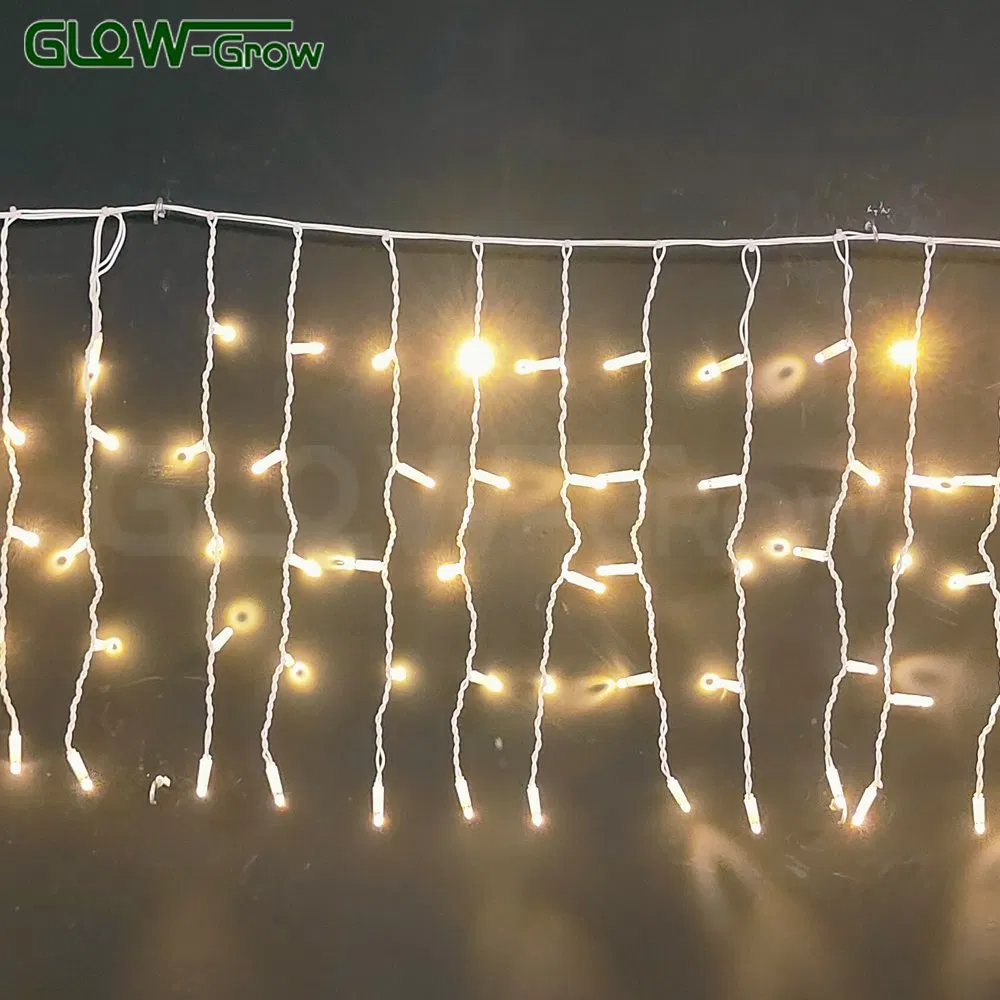 Fornecedores de Luzes de LED Icicle Brilhantes de Natal para Decoração de Casa, Eventos Comerciais e Casamentos