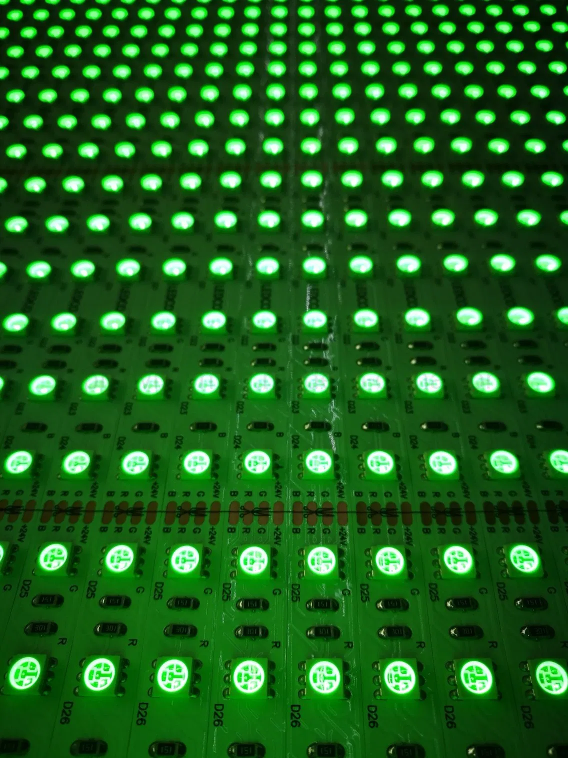 Fitas de LED Mini 24V SMD 5050 Luz de Neon Flexível RGB para Decoração
