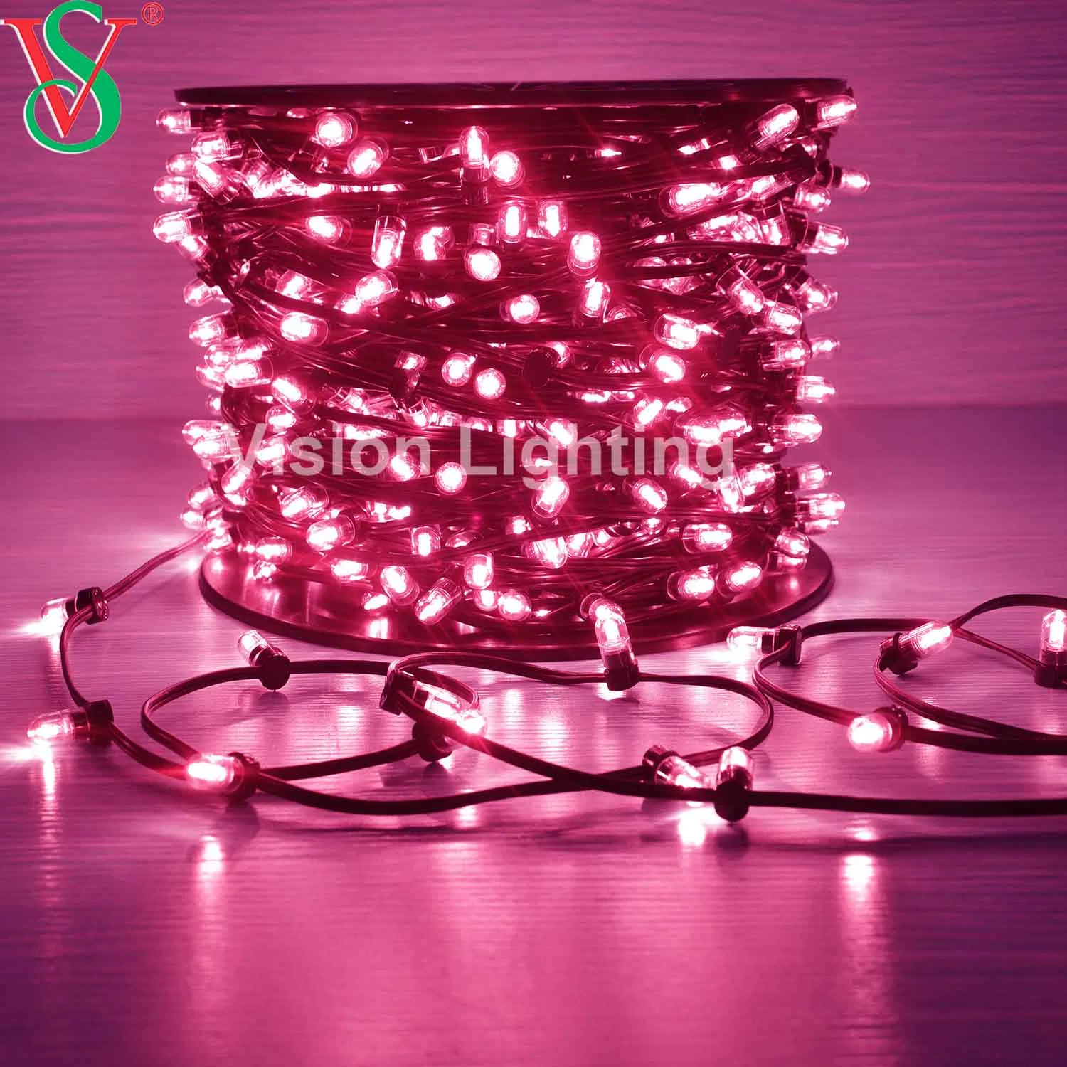 Decoração de Natal 100m 12V Luzes de Fada LED em Fita com Clips