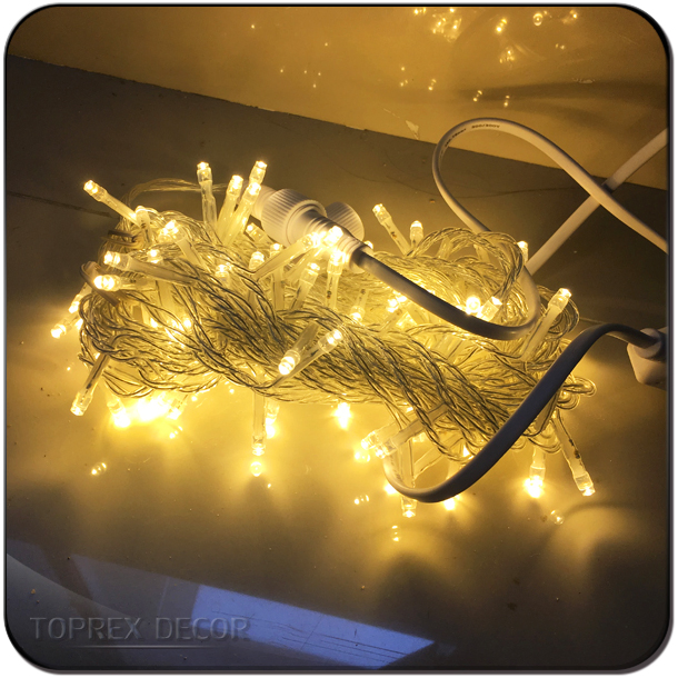 Fio de Luz de Casamento Quente Branco Transparente Personalizado Luz de Fada String