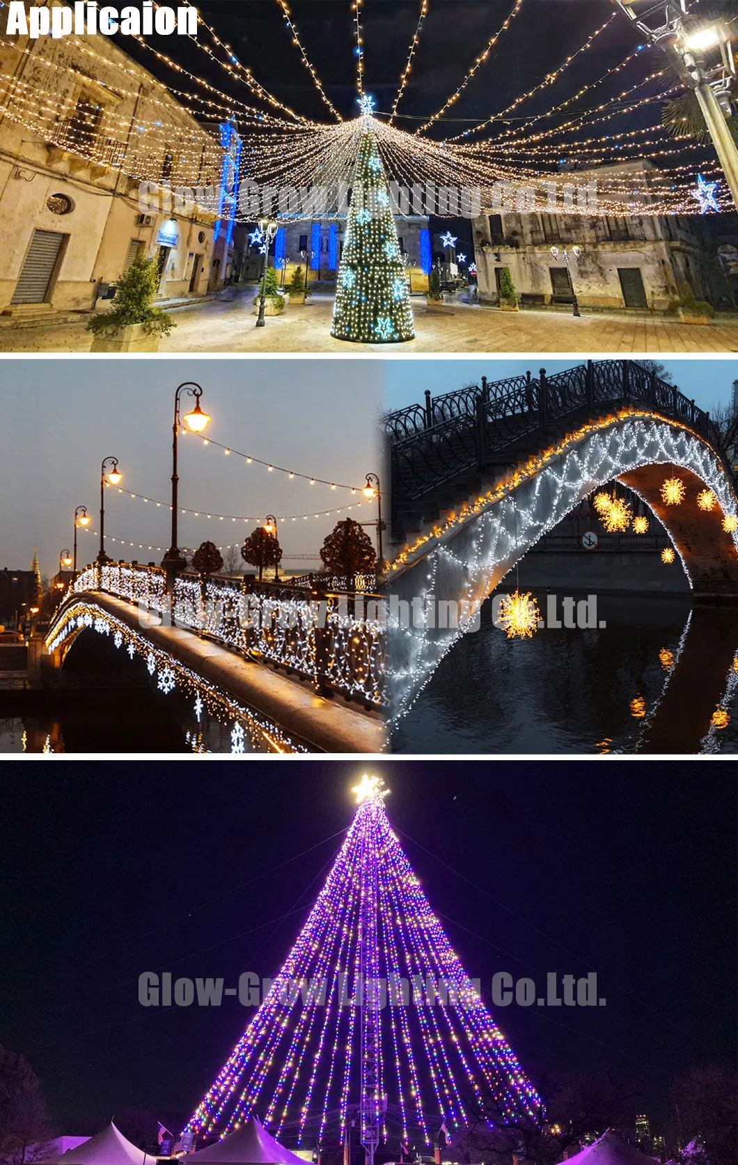 Luzes de LED Icicle Brilhantes para Decoração