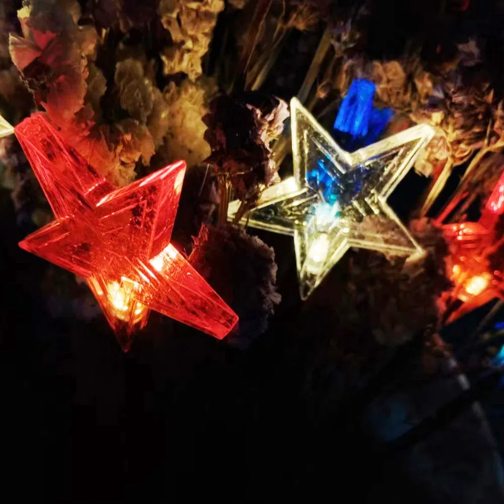 Fitas de Luzes de Estrela LED Quente Brancas para Decoração de Casa Wyz25713