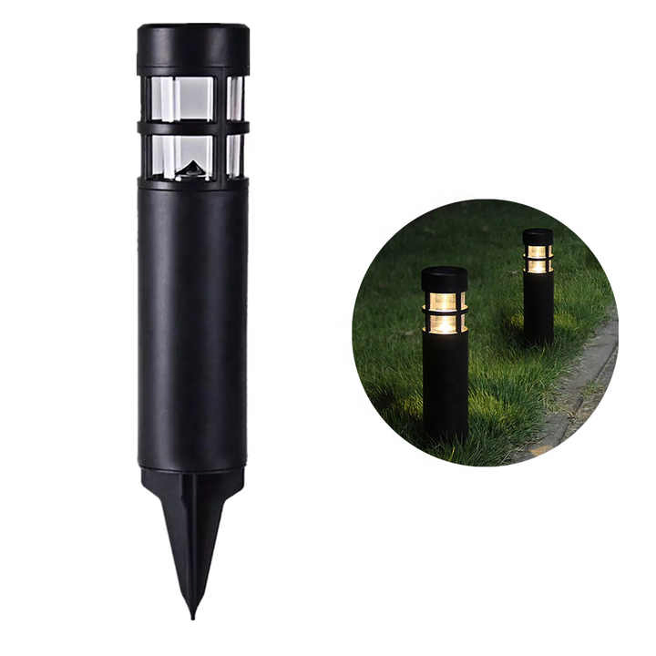Iluminação de Caminho de Jardim ao Ar Livre, Lâmpada de Spot para Gramado, Luzes de Bollard LED Solar para Pátio, Caminho e Quintal