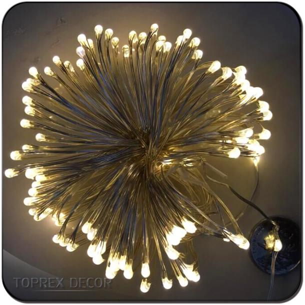 Decorações de Natal Árvore Fada Mini Fio de Cobre Barato Alimentado por Bateria Luzes de Cordão para Exterior Quarto