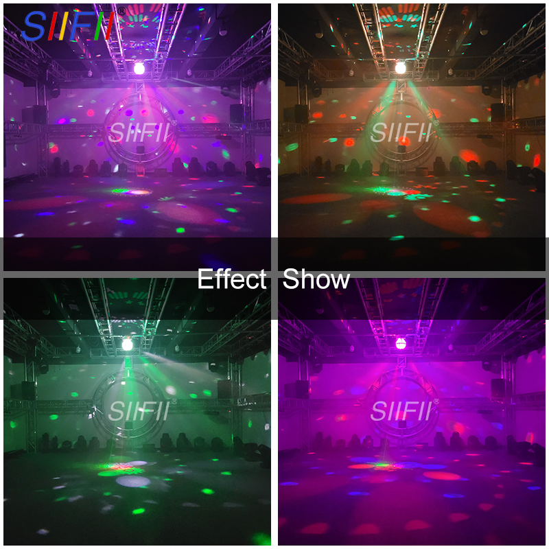Bola de Cristal Mágica LED Luzes de Festa em Família Projetor a Laser RGB Controle de Som Luz Rotativa para Disco Natal DJ Bar KTV