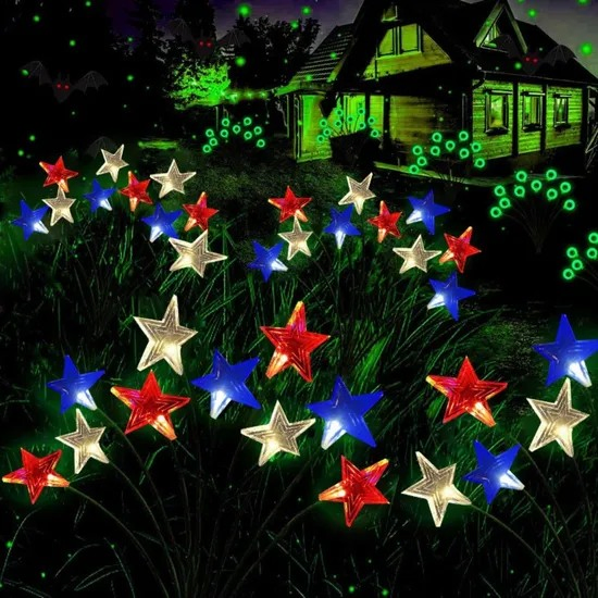 Luzes de Cordão Solar para Jardim e Pátio de Fada ao Ar Livre Od023-24