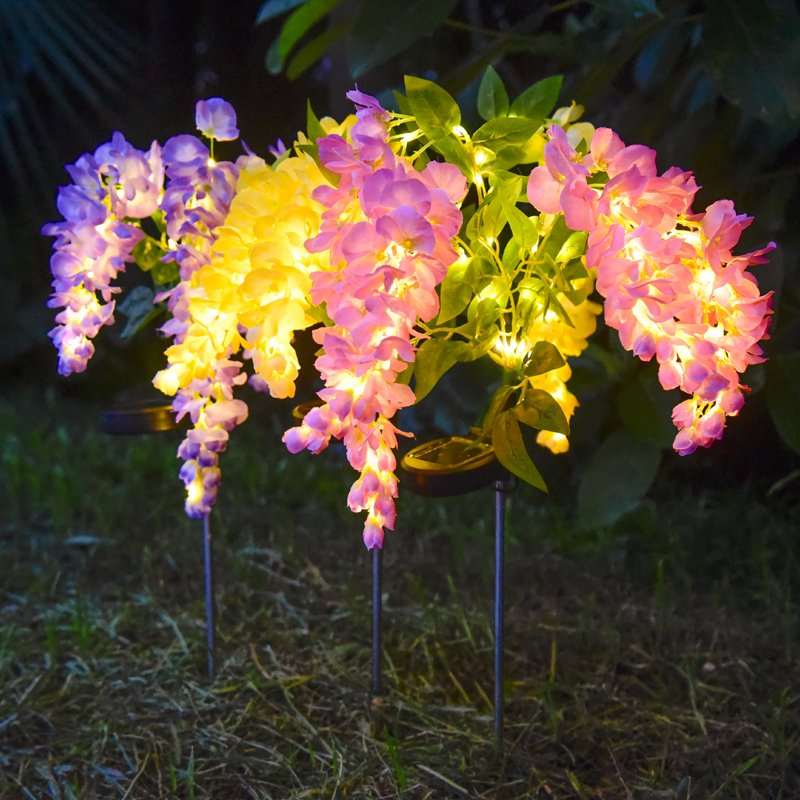 Luzes de Caminho Decorativas com Energia Solar para Jardim Externo
