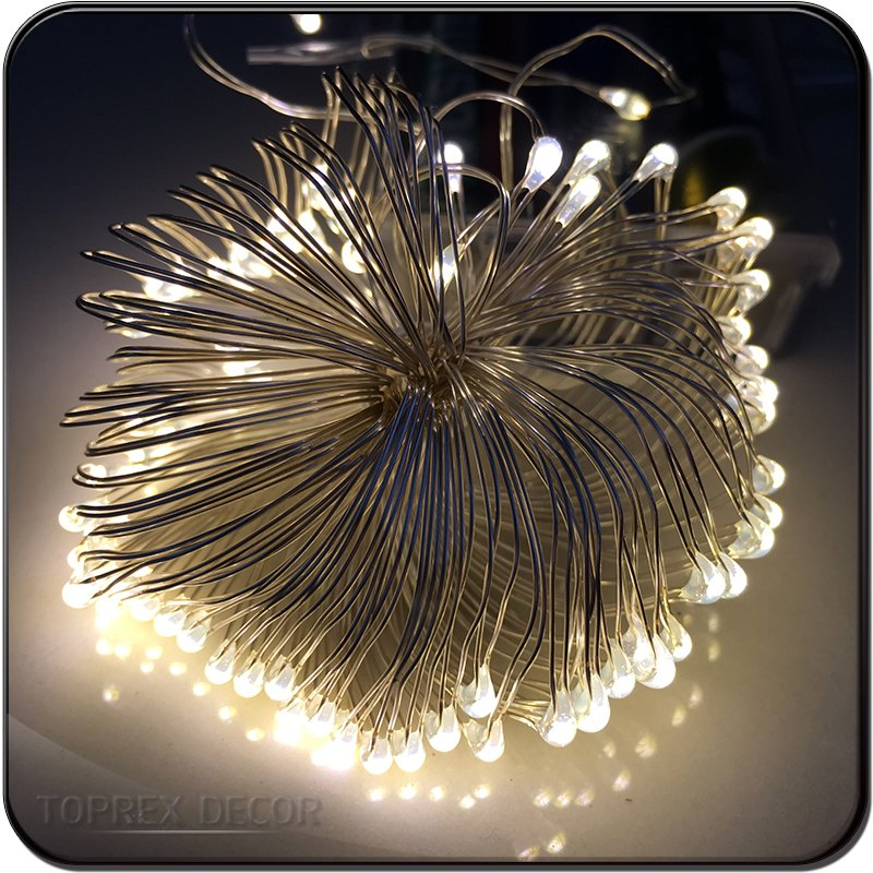 Decorações de Natal Árvore Fada Mini Fio de Cobre Barato Alimentado por Bateria Luzes de Cordão para Exterior Quarto