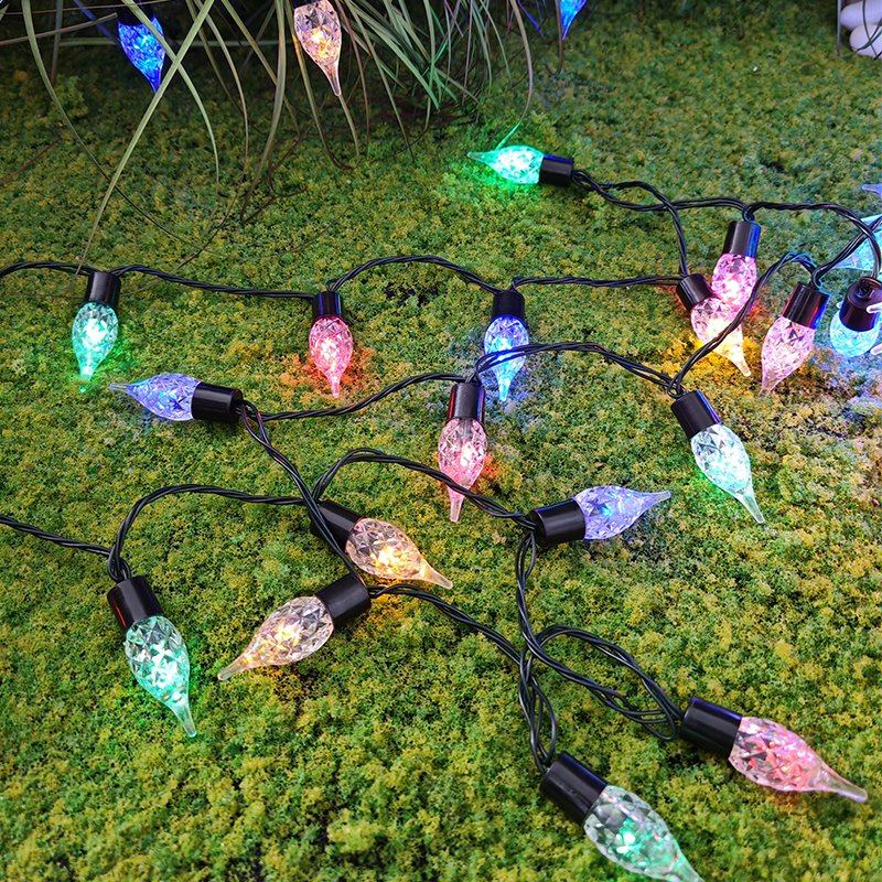 Iluminação de Festival à Prova d'Água para Exterior 200 Luzes de Fada LED para Decoração de Árvore de Natal
